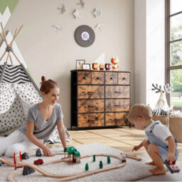 Chest Of Drawers 10 Drawer Dresser Bedroom Bedside Storage Organizer Unit - thumbnail 7