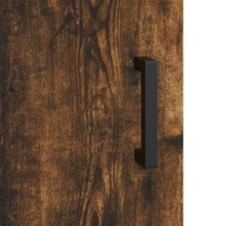 Berkfield Desk Smoked Oak 140X50X75 Cm Engineered Wood - thumbnail 9