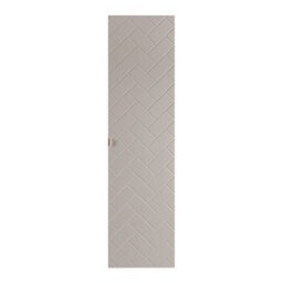 Heze Furniture Trend Herringbone Pattern Door Tall Bathroom Cabinet - Cashmere - thumbnail 3