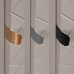 Heze Furniture Trend Herringbone Pattern Door Tall Bathroom Cabinet - Cashmere - thumbnail 6