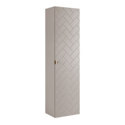 Heze Furniture Trend Herringbone Pattern Door Tall Bathroom Cabinet - Cashmere - thumbnail 4