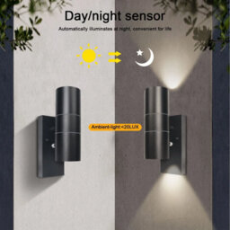 Modern Led Up Down Outdoor Wall Light 8W Gu10 Stainless Steel Ip65 No Sensor - thumbnail 3