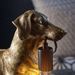 Luminosa Lighting Luminosa Modica Table Lamp Vintage Gold Paint, Matt Black - thumbnail 5
