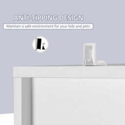 Kleankin Tall Bathroom Storage Cabinet Narrow Freestanding Cabinet With Mirror - thumbnail 6