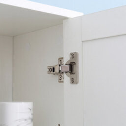 Kleankin Tall Bathroom Storage Cabinet Narrow Freestanding Cabinet With Mirror - thumbnail 8
