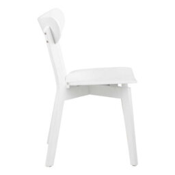 Wyld Haus Set Of 2 Saffron White Wooden Dining Chairs, Scandinavian Modern - thumbnail 5
