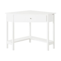 Sobuy Fwt31-W, Corner Desk, Triangle Computer Desk, Home Office Desk Workstation,white,w76Xd76Xh76.5