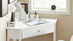 Sobuy Fwt31-W, Corner Desk, Triangle Computer Desk, Home Office Desk Workstation,white,w76Xd76Xh76.5 - thumbnail 5