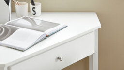 Sobuy Fwt31-W, Corner Desk, Triangle Computer Desk, Home Office Desk Workstation,white,w76Xd76Xh76.5 - thumbnail 7