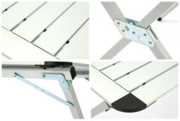 Hi-Gear Elite Double Foldable Lightweight Camping Table, Garden Furniture - thumbnail 4