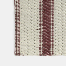 Ohs Vintage Stripes Outdoor Garden Rug Waterproof Area Mat - thumbnail 5