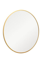 Mirroroutlet The Fenestra Gold Edged Circular Modern Garden Wall Mirror 120Cm Diameter - thumbnail 3