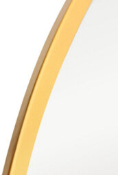 Mirroroutlet The Fenestra Gold Edged Circular Modern Garden Wall Mirror 120Cm Diameter - thumbnail 5