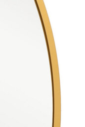 Mirroroutlet The Fenestra Gold Edged Circular Modern Garden Wall Mirror 120Cm Diameter - thumbnail 4