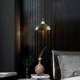 Led Pendant Light With Vintage Brass Shade, E27 Uk Holder, Slotted Socket - thumbnail 2