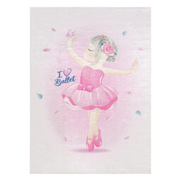 RugsX Bambino 42830 Washing Carpet Ballerina For Children Anti-Slip - Pink 140X200 Cm - thumbnail 2