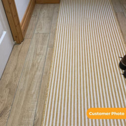 Pinstripe Indoor/outdoor Hallway Runner Rug - Durable, Reversible & Hardwearing Carpet For Home Or Garden - thumbnail 8