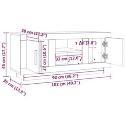 Vidaxl Tv Cabinet Concrete Grey 102X35X45 Cm Engineered Wood - thumbnail 8