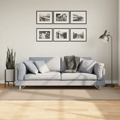 Berkfield Rug Huarte Short Pile Soft And Washable Sand 100X200 Cm - image 1