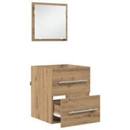 Berkfield Bathroom Cabinet With Drawer 41 X 38.5 X 48 Cm Engineered Wood - thumbnail 5