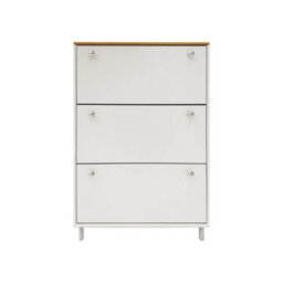 Hygrad Built to Survive 3 Drawer Shoe Cabinet Storage Cupboard Footwear Stand Organizer Rack Wooden Unit - thumbnail 1