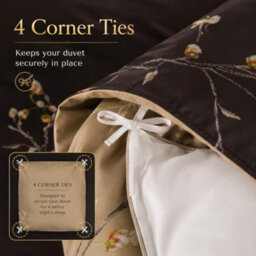 Lazzaro Coffee Super King Duvet Set Premium Brushed Microfiber Super King Duvet Cover Ultrasoft Non Iron Luxury With Zipper Closure - thumbnail 8