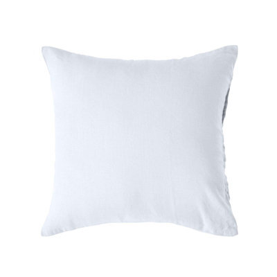 Homescapes White European Linen Pillowcase, 60 X 60 Cm