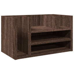 Walplus Desk Organiser Brown Oak 44.5X24X25 Cm Engineered Wood - thumbnail 2