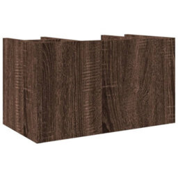 Walplus Desk Organiser Brown Oak 44.5X24X25 Cm Engineered Wood - thumbnail 6