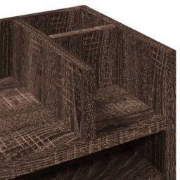 Walplus Desk Organiser Brown Oak 44.5X24X25 Cm Engineered Wood - thumbnail 7