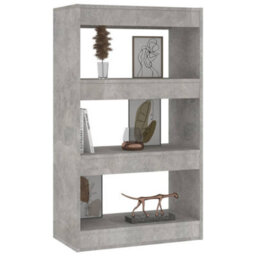 Berkfield Book Cabinet/room Divider Concrete Grey 60X30X103 Cm Engineered Wood - thumbnail 4