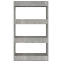 Berkfield Book Cabinet/room Divider Concrete Grey 60X30X103 Cm Engineered Wood - thumbnail 5