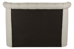 Orsina Contemporary Light Grey Double Ottoman Bed, Elegant Winged Headboard Bedroom Bed, Ottoman Stud Detailed Bed - thumbnail 3