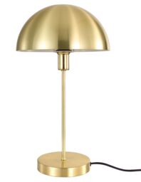GoodHome Songor Modern Round Brushed Satin Brushed Brass Effect Eco Halogen Table Lamp - thumbnail 7