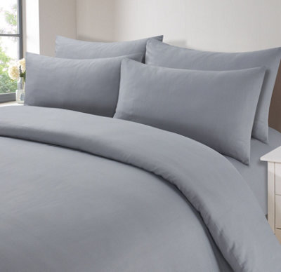 OHS 2 X Pack Of Housewife Pillowcases Pair Set Luxury Hotel Bedroom