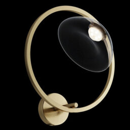 Luminosa Lighting Luminosa Maytoni Lunare Ii Modern Integrated Led Wall Lamp Brass 3000K - thumbnail 2