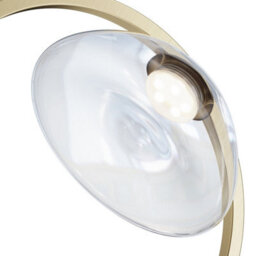 Luminosa Lighting Luminosa Maytoni Lunare Ii Modern Integrated Led Wall Lamp Brass 3000K - thumbnail 6