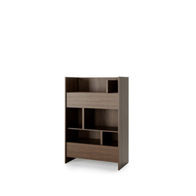 Arte Bed Concept Bc-26 Sideboard Cabinet 92Cm - Oak Dunin - 2 Drawers With Shelved Storage - image 1