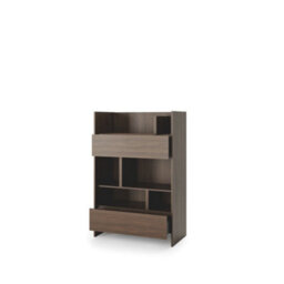 Arte Bed Concept Bc-26 Sideboard Cabinet 92Cm - Oak Dunin - 2 Drawers With Shelved Storage - thumbnail 2