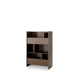 Arte Bed Concept Bc-26 Sideboard Cabinet 92Cm - Oak Dunin - 2 Drawers With Shelved Storage - thumbnail 1