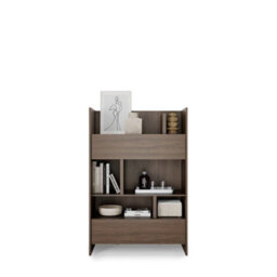 Arte Bed Concept Bc-26 Sideboard Cabinet 92Cm - Oak Dunin - 2 Drawers With Shelved Storage - thumbnail 5