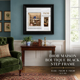 Home Luxe Interiors Dior Maison Boutique Black Step Frame 70X70Cm Luxury Wall Art Decor - thumbnail 6