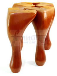 L&F Queen Anne Wooden Legs Golden Oak 150mm High Set Of 4 Replacement Furniture Feet Chairs Sofas Footstools (Self Fixed) - thumbnail 5