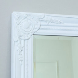Melody Maison Tall / Long White Ornate Wall / Leaner Mirror 47Cm X 142Cm - thumbnail 3