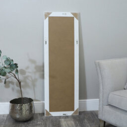 Melody Maison Tall / Long White Ornate Wall / Leaner Mirror 47Cm X 142Cm - thumbnail 5