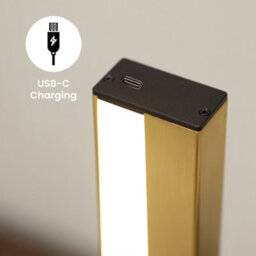Valuelights Ryle Easy Fit Touch Dimmer Rechargeable Picture Wall Light - Gold - thumbnail 7