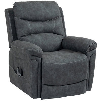 Grey Riser And Recliner Chair With Massage, Heat, Usb, Power Lift Chair - image 1