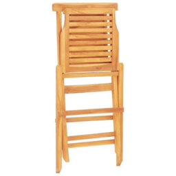 Vidaxl Folding Garden Chairs 4 Pcs 47X63X90 Cm Solid Wood Teak - thumbnail 2
