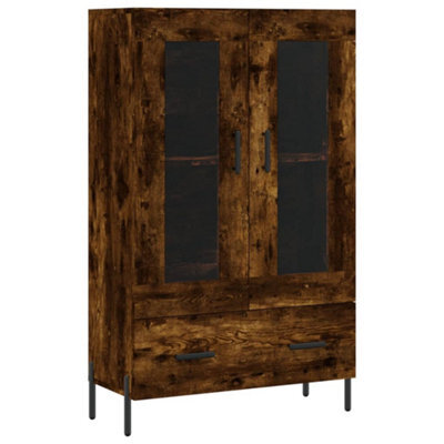 Berkfield Modern Highboard Smoked Oak 69.5X31X115 Cm Engineered Wood - image 1