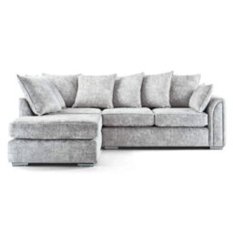 Chiswick Right Hand Corner Sofa + Free Footstool Silver (Scatter Back) - thumbnail 3
